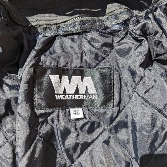 Vintage Mens Green Weatherman Jacket with  Zip Out Layer - Size 40 - Picture 7 of 11